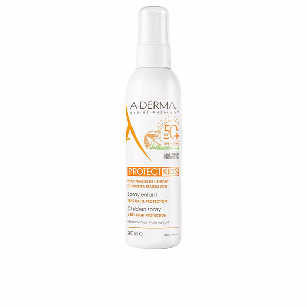 A-Derma Protect kids lasten aurinkosuihke spf50+ 200 ml | Vuodevaatteet.fi