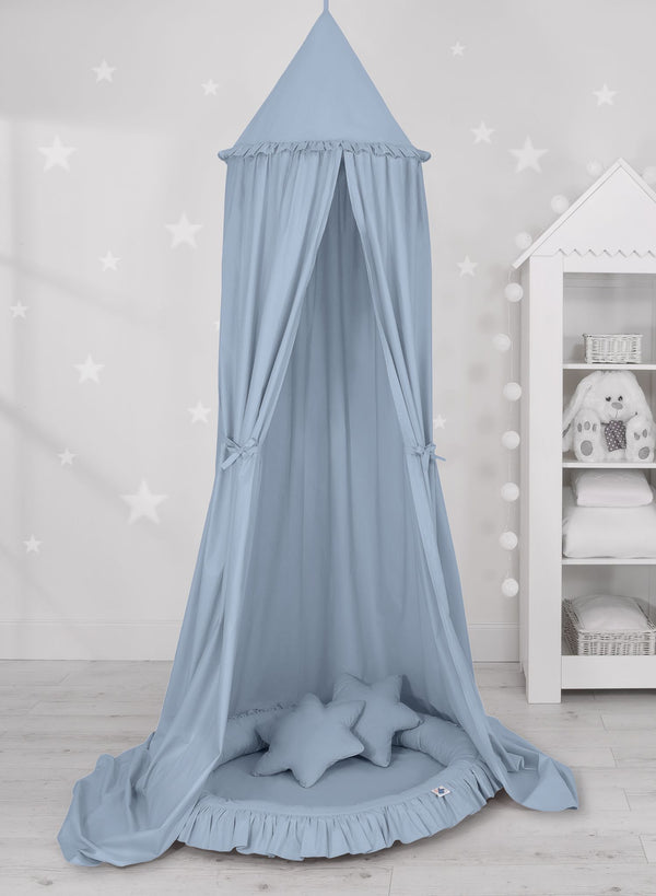 Betthimmel für Babys - Pastellblau
