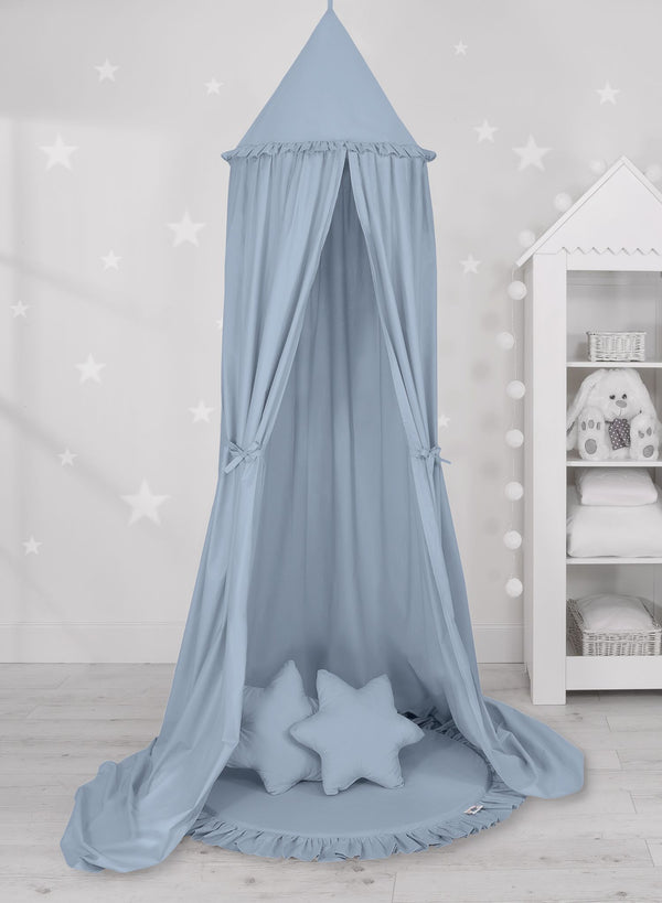 Betthimmel für Babys - Pastellblau
