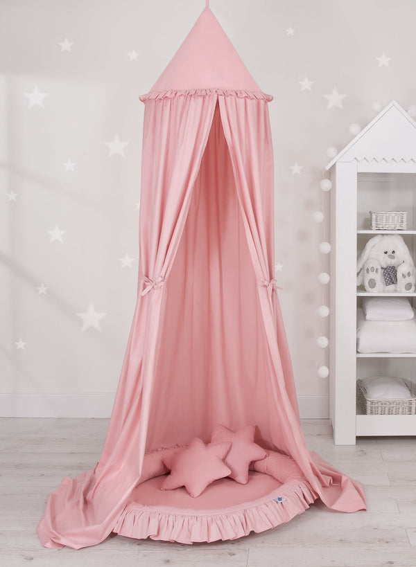 Betthimmel für Babys - Pastellrosa