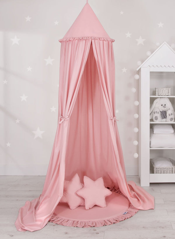 Betthimmel für Babys - Pastellrosa