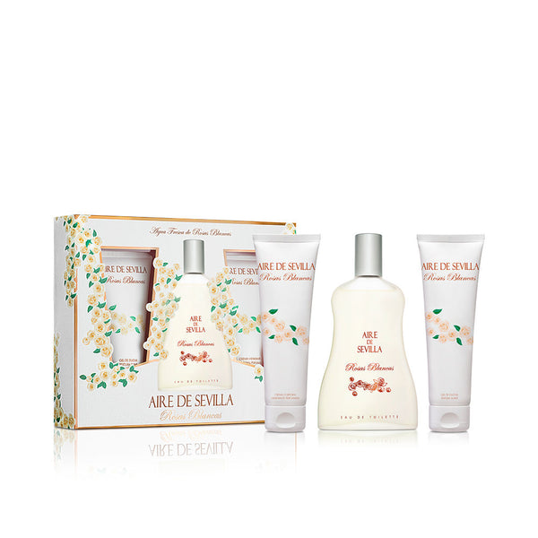 Aire Sevilla Seville Air White Roses Case 3 Pcs | Vuodevaatteet.fi