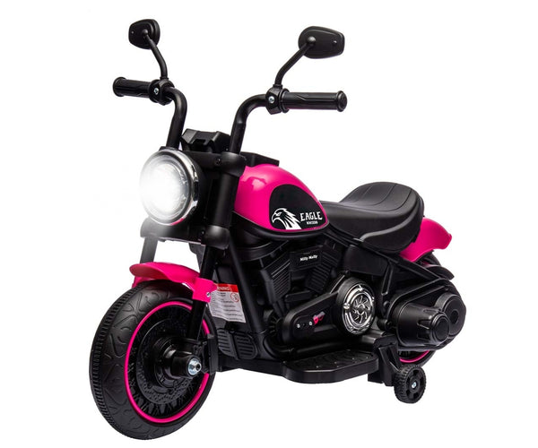 Akkukäyttöinen Ajoneuvo Eagle Pink -Moottoripyörä - Vuodevaatteet.fi