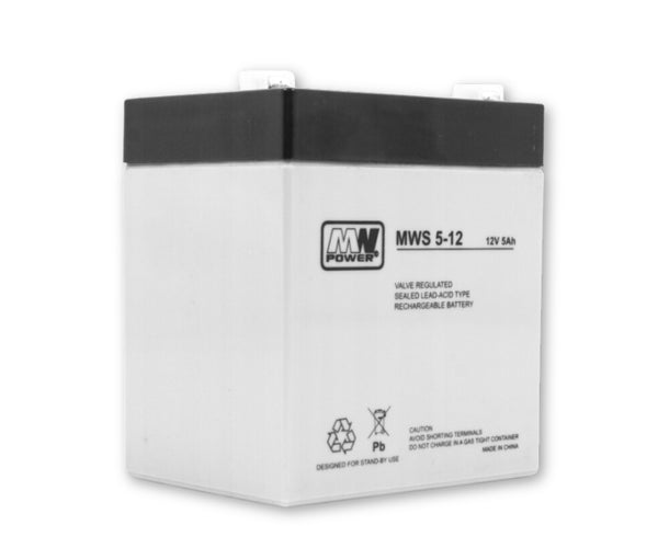 AGM-akku 12V 5Ah, Faston-liittimet