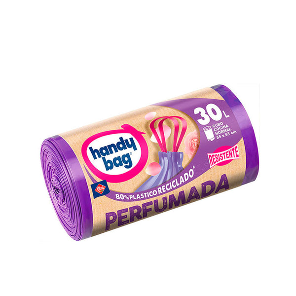 Albal Handy bag perfumada roskapussi, kestävä, 30 litraa, 15 kpl | Vuodevaatteet.fi