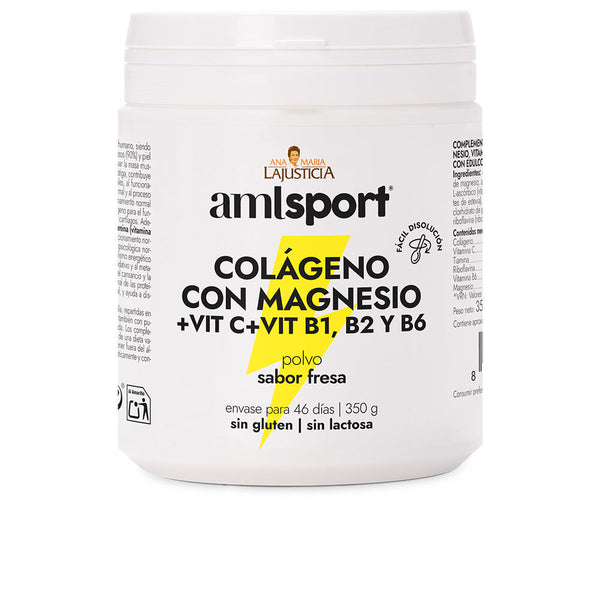 Amlsport Collagen With Magnesium + Vit.C + Vit.B1.B2.B6 Strawberry Flavor Pol 350 Gr | Vuodevaatteet.fi