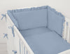Nestchen für Babybett - Pastellblau