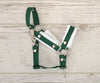Stockholms Halfter - Bottle Green With White Furry