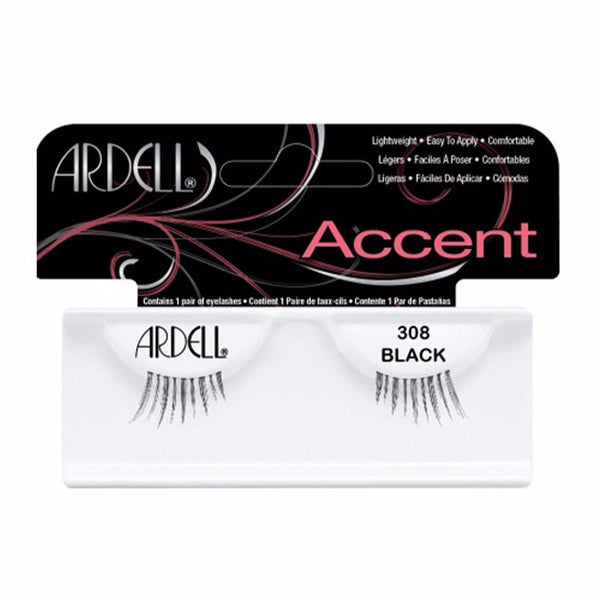 Ardell Accent ripset #308-musta 1 kpl | Vuodevaatteet.fi