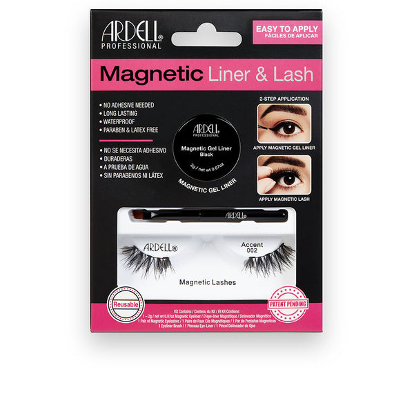 Ardell Magnetic liner & lash accent ripset #002 + geelirajauskynä 3 kpl. | Vuodevaatteet.fi