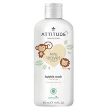 Attitude - Lasten kylpyvaahto Baby Leaves päärynämehun tuoksulla 473 ml - New
