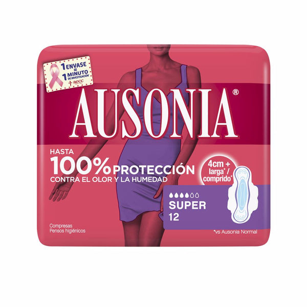 Ausonia Ausonia sideharsot super siivet 12 kpl | Vuodevaatteet.fi