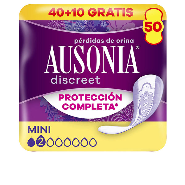 Ausonia Discreet Mini Incontinence Pads 50 Units | Vuodevaatteet.fi