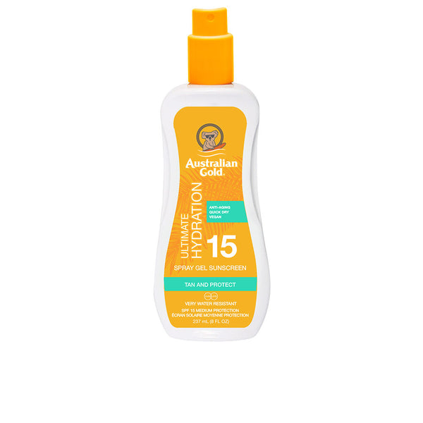 Australian Gold Sunscreen spf15 spray gel 237 ml | Vuodevaatteet.fi