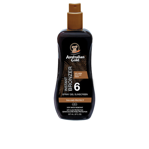 Australian Gold Sunscreen spf6 suihkegeeli välittömällä ruskettajalla 237 ml | Vuodevaatteet.fi