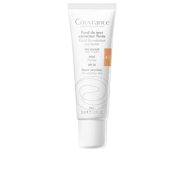 Avene Couvrance nestemäinen meikkipohja herkälle iholle #honey 30 ml | Vuodevaatteet.fi