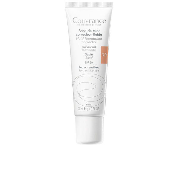 Avene Couvrance nestemäinen meikkipohja herkälle iholle #sand 30 ml | Vuodevaatteet.fi