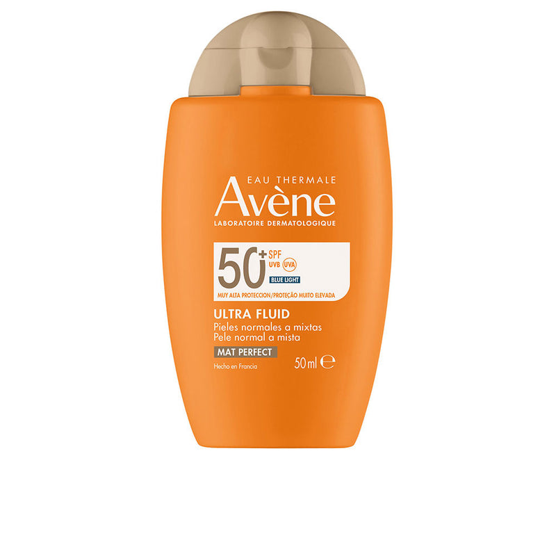 Avène Solaire Ultra Fluid Mat Täydellinen Universaali Kasvojen Aurinkosuojavoide Spf 50 50 Ml | Vuodevaatteet.fi
