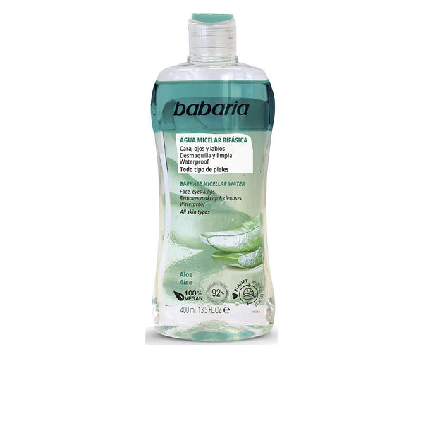 Babaria Desmaquillador bifasico mikrosellivesi aloe vera 400 ml | Vuodevaatteet.fi
