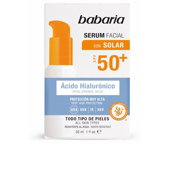 Babaria Solar hyaluronic acid kasvoseerumi spf50+ 30 ml | Vuodevaatteet.fi