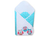 Baby nest with stiffenig- Owls Bigi Zibi & Adele turquoise