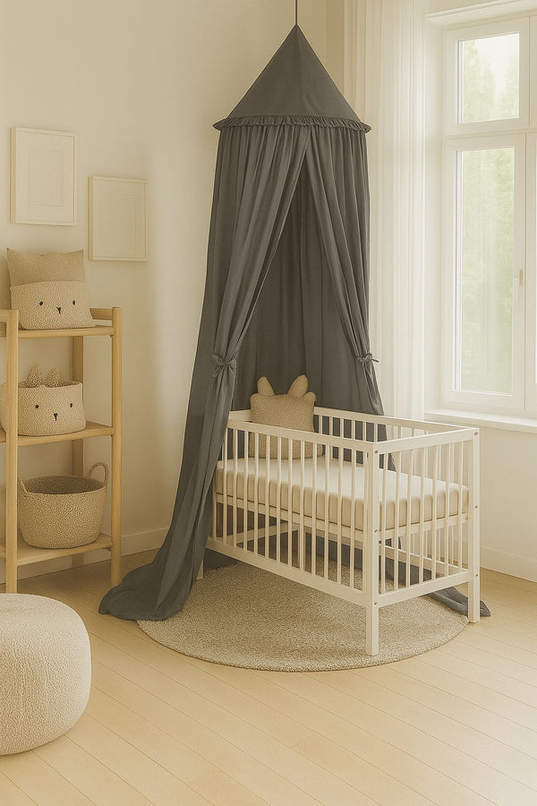 Betthimmel für Babys - Anthrazit