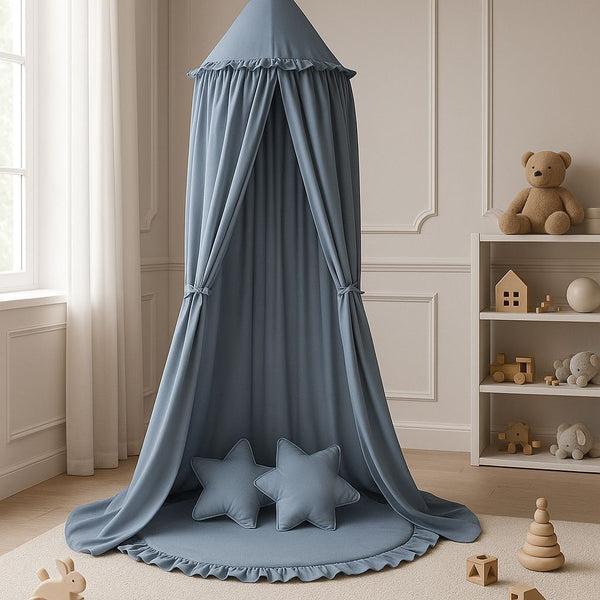 Betthimmel für Babys - Pastellblau
