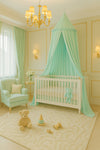 Betthimmel für Babys – Mintgrün