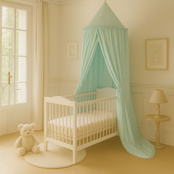 Betthimmel für Babys – Mintgrün