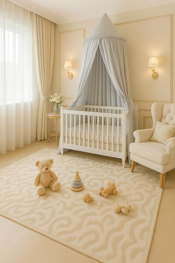 Betthimmel für Babys - Grau