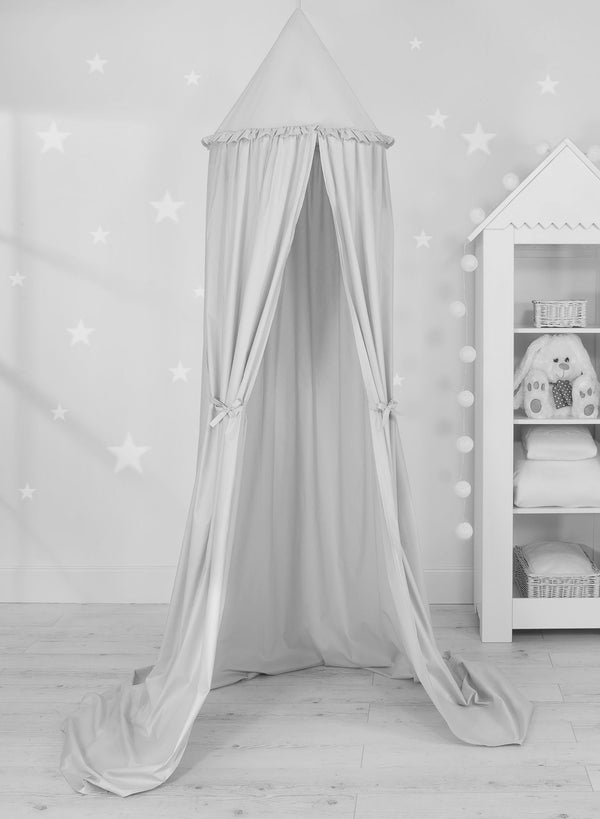Betthimmel für Babys - Grau