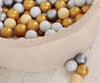 Bällebad 90X30cm - 200 Bälle - Beige