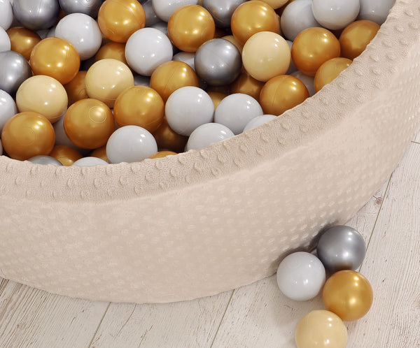 Bällebad 90X30cm - 200 Bälle - Beige