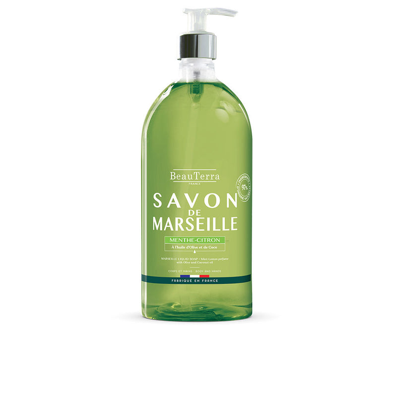 Beauterra Marseille minttu-sitruuna saippua 1000 ml | Vuodevaatteet.fi