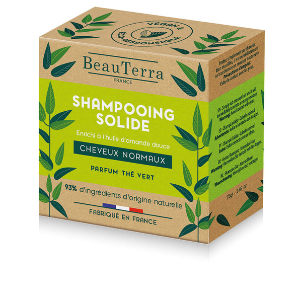 Beauterra Solide Champú Té Verde 75 Gr | Vuodevaatteet.fi