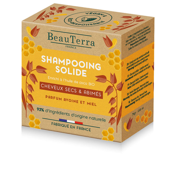 Beauterra Solide kaurapuuro ja hunaja shampoo 75 gr | Vuodevaatteet.fi