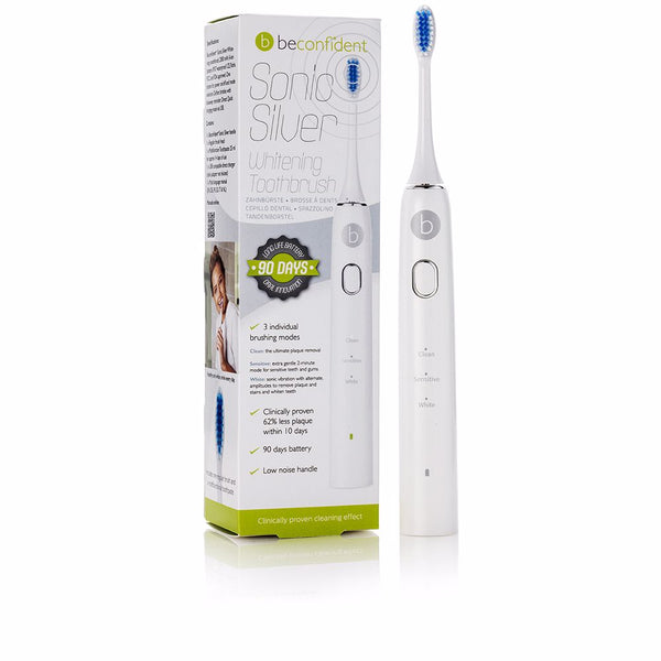 Beconfident Sonic silver valkaiseva sähköhammasharja #white/silver 1 kpl | Vuodevaatteet.fi
