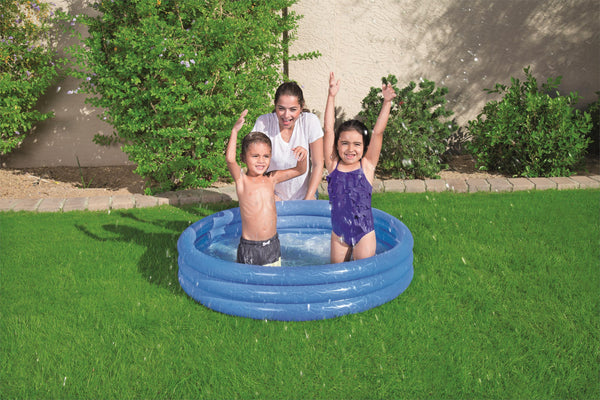 Blaues PVC-Schwimmbecken 122cm x 25cm