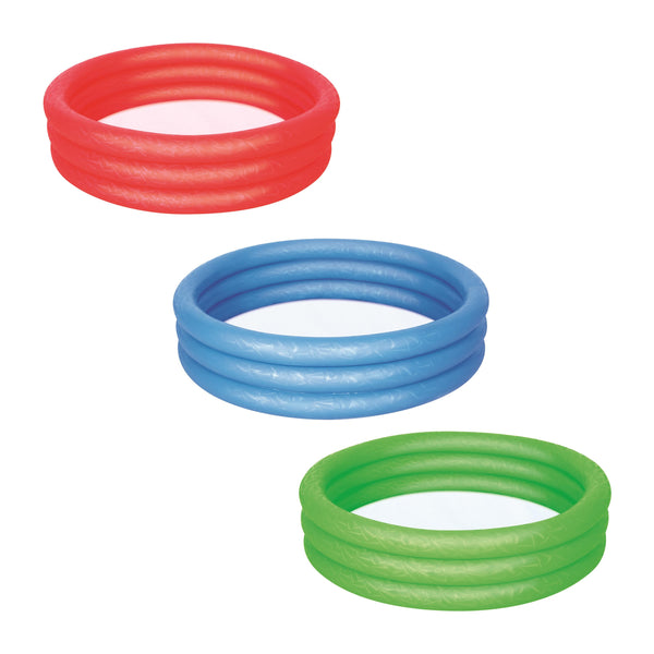 Blaues PVC-Schwimmbecken 122cm x 25cm