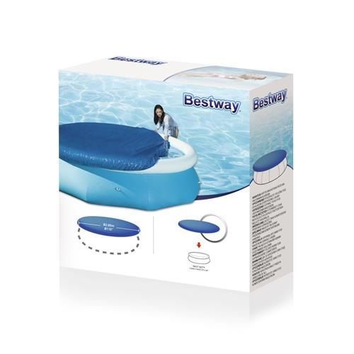 Weiche PVC-Poolabdeckung 2.44m