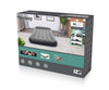 Bestway 67556 -makuualusta on sininen ja siinä on integroitu pumppu. Makuualusta on valmistettu kestävästä Tritech-materiaalista ja sen mitat ovat 188cm x 99cm x 22cm.