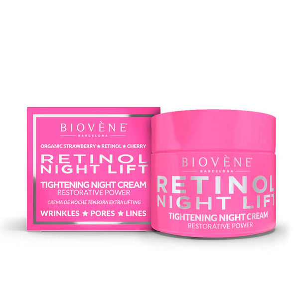Biovène Retinol night lift kiinteyttävä yövoide, uudistava teho 50 ml | Vuodevaatteet.fi