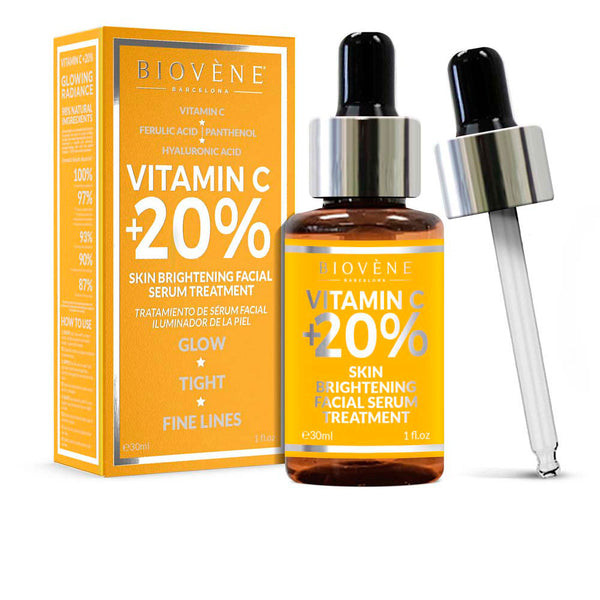 Biovène Vitamin c +20% ihon kirkastava kasvoseerumi 30 ml | Vuodevaatteet.fi