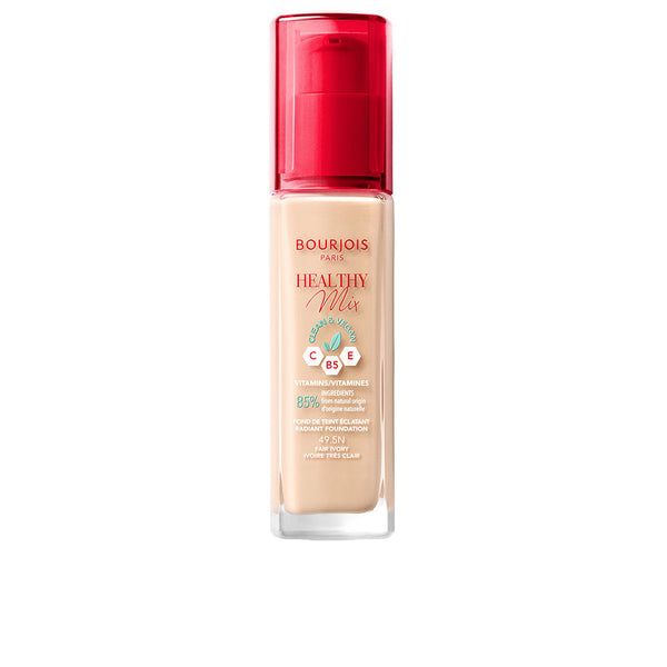 Bourjois Healthy mix meikkipohja #49.5n-vaalea norsunluu 30 ml | Vuodevaatteet.fi