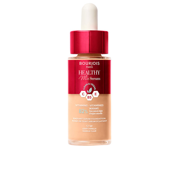 Bourjois Healthy mix serum foundation makeup base #51w-light vanilla 30 ml | Vuodevaatteet.fi