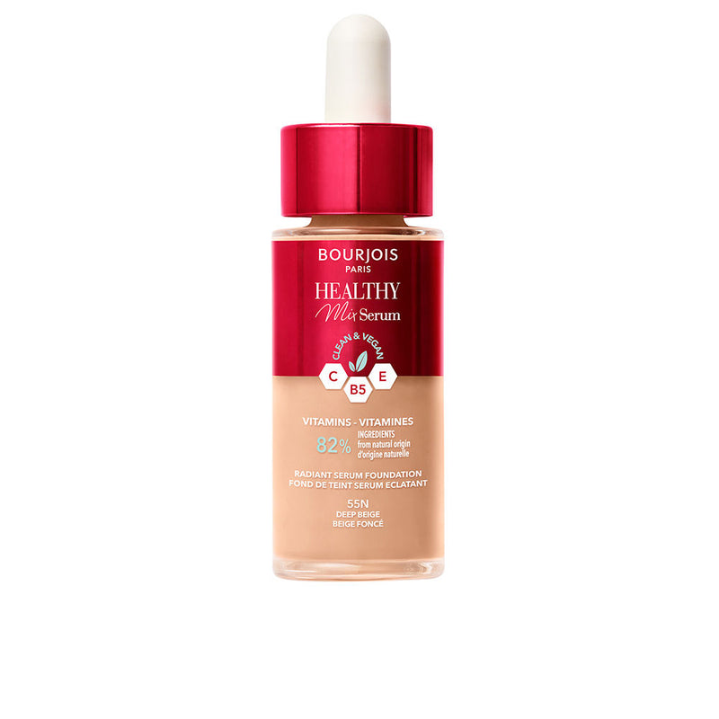 Bourjois Healthy mix serum foundation meikinpohjustaja #55n-deep beige 30 ml | Vuodevaatteet.fi