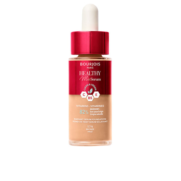 Bourjois Healthy mix serum foundation meikkipohja #57n-bronze 30 ml | Vuodevaatteet.fi