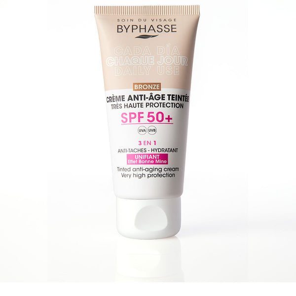 Byphasse Anti-Aging Facial Cream With Color Spf50+ #Bronze 50 Ml | Vuodevaatteet.fi