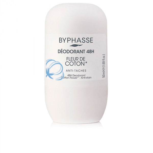 Byphasse Deodorant 24h puuvillankukka (roll-on) 50 ml | Vuodevaatteet.fi