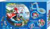 Carrera First -autorata, jossa on Nintendo Mario Kart -teema. Rata sisältää Mario ja Luigi -hahmot sekä kaksi autoa.